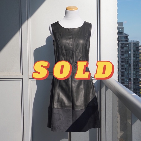 Reitmans Dresses & Skirts - 🔮 Reitmans Faux Leather Black Dress (S)